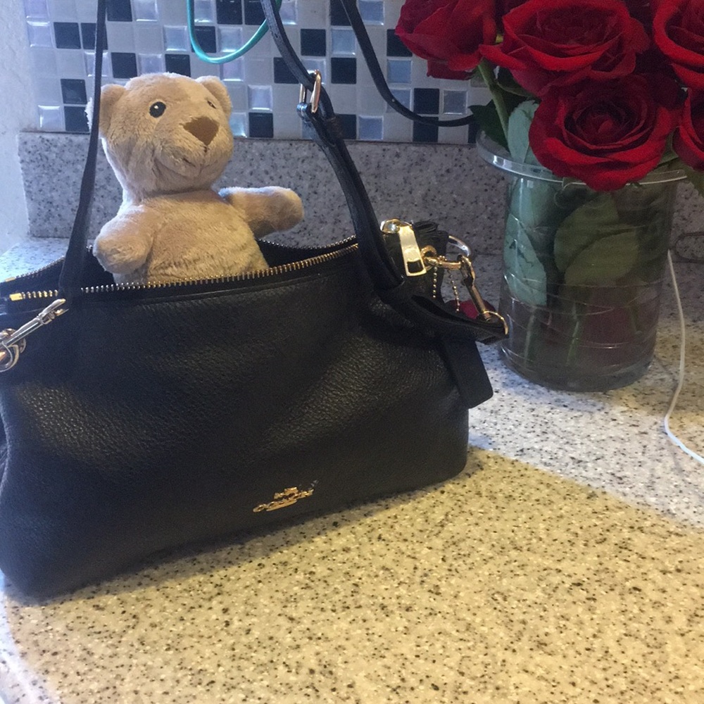 Black coach purse